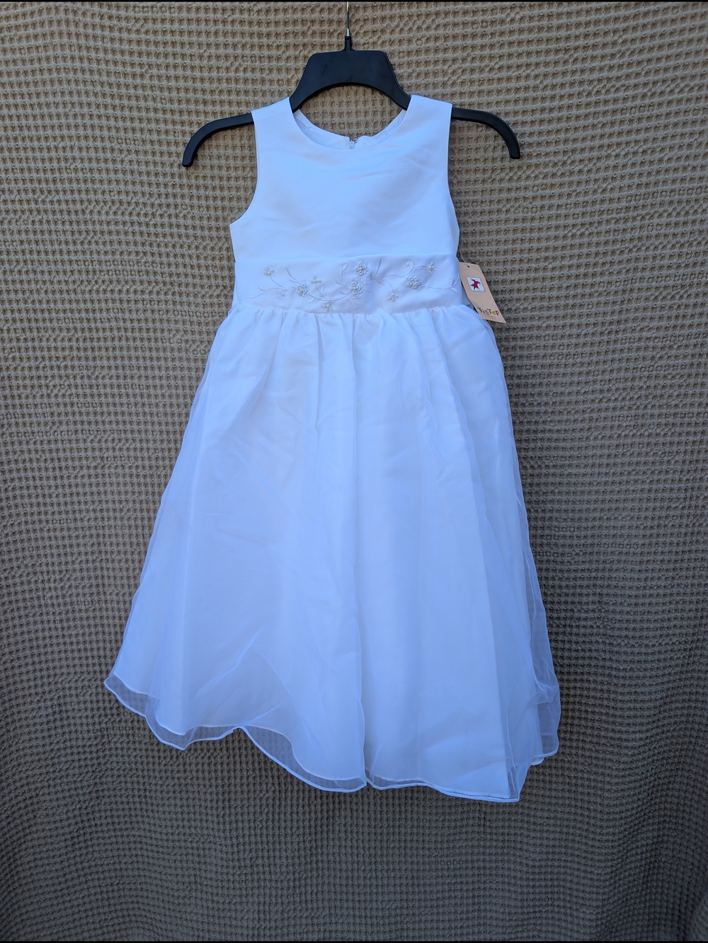 NWT Tip Top USA Kids Dress White Size 8 Communion Flower Girl Bridal Formal